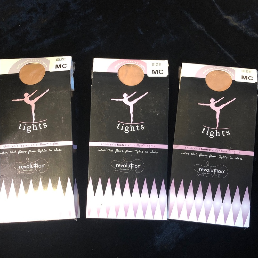 Revolution Dancewear children’s tights Mediums (3)